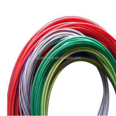 China Good Tension And Durability Customized Colored Plastic Steel Cable With Coating for sale