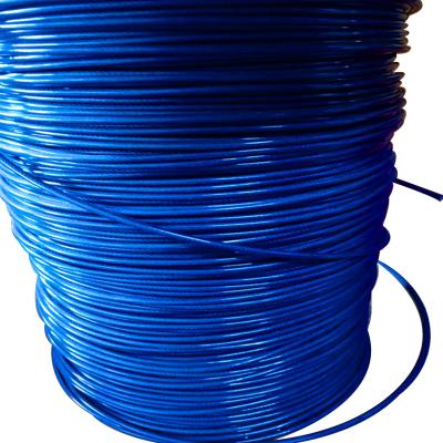 China Guangdong Colorful Good Tensile And Longevity Durability Fishing Plastic Coated Covered Wire Rope for sale