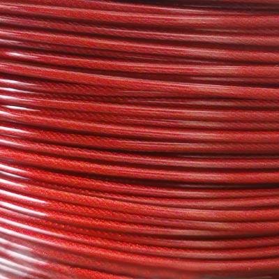 China 1X7/7X7/7X19 Rope Customized Good Quality Drop Cable Plastic Coated Steel Wire Rope for sale