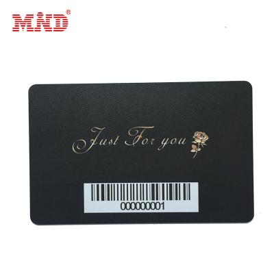 China Restaurant Factory Outlet PVC Barcode Gift Certificate Membership Cards for sale