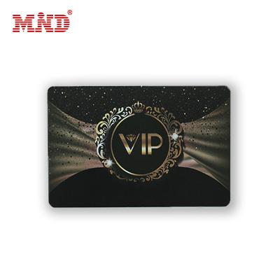 China MDP33 Restaurant PVC Plastic Membership Card Gold Printing for sale