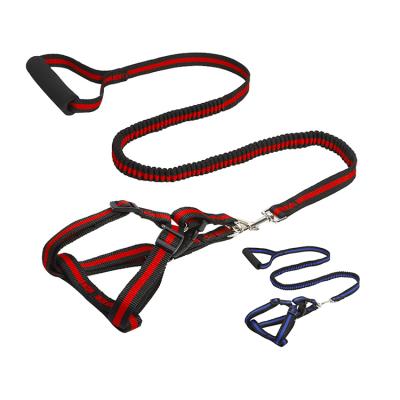 China China Wholesale Iron Anti Perro Anti Perro Pad Bungee Bungee Foam Handle Padded Elastic Dog Harness Leash T Set With Handle In Stock for sale