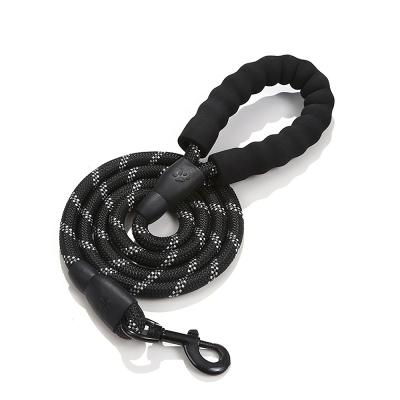 China Promotional Wholesale Pet Lead Rope Heavy Duty Soft Foam Handle Padded Reflective Nylon Dog Leash for sale