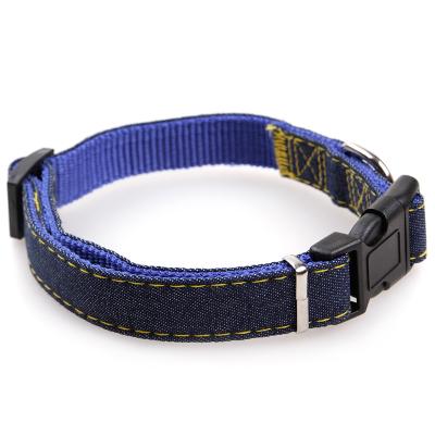 China Amazon Pet Fashion Padded Cheap Nylon Pet Dog Collar Luxury For Big Dog for sale