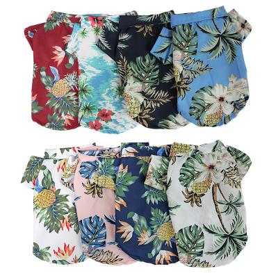 China Dog Hawaiian Shirts Wholesale Viable Denom PEROS PARROS Cotton Cotton Cotton Cotton Clothes Shirt Cat and Pet Cabiner for sale