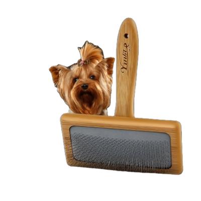 China Cheap Price Viable Wooden Pet Comb Dog Horse Wooden Grooming Brush Comb for sale