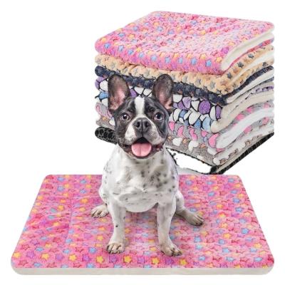 China Travel Amazon Best Seller Hot Selling Fleece Soft Pet Mat Dog Bed Blanket for sale