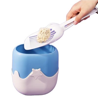 China Cat Litter Scooper Ice Cream Form Viable Residue Scooping Kit Cat Toilet Stabilized Pet Feeds for sale