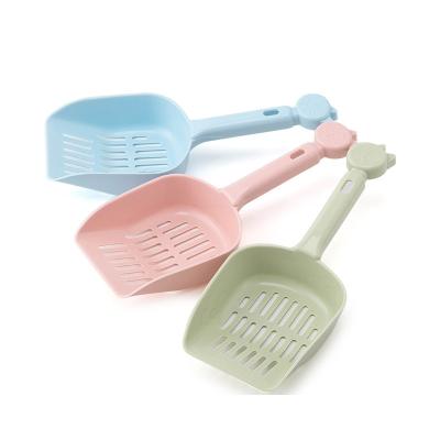 China Durable Stronger ABS Plastic Cat Litter Shovel Cat Litter Scooper With Handle for sale