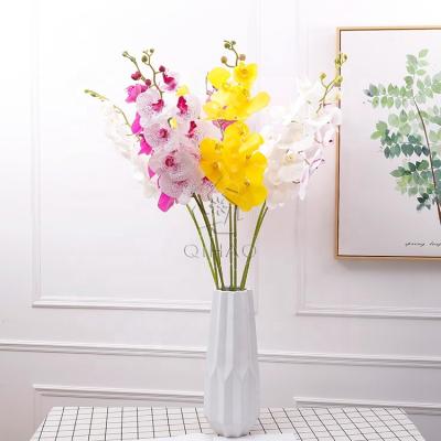 China Latex material 9 heads butterfly orchid Singapore orchid flower orchid arrangement for decoration for sale