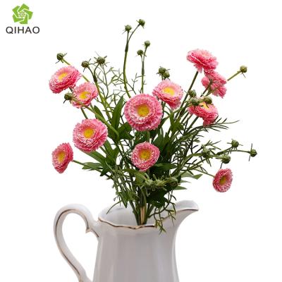 China Artificial Flower Bunch Centerpiece Wholesale Daisy Chrysanthemum Artificial Flower for Home Decor for sale