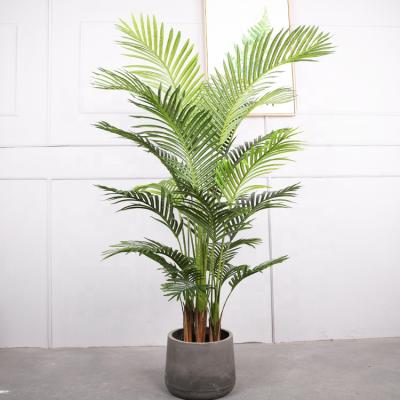 China QiHao PlasticDecoration Artificial Plant Palm Leaf Trees For Indoor Decoration for sale