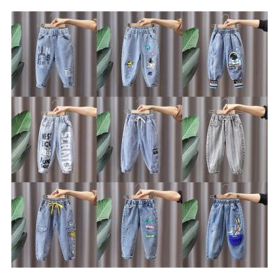 China Loungewear Rendered In China Wholesale High Quality Children's Clothing Fashion Loose Jeans for sale