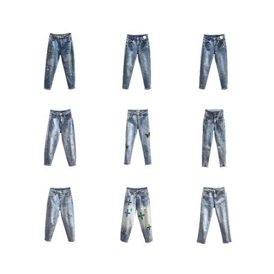 China Factory Wholesale Low Price Autumn New Lady's Breathable Jeans Women's Denim Pants High Quality for sale