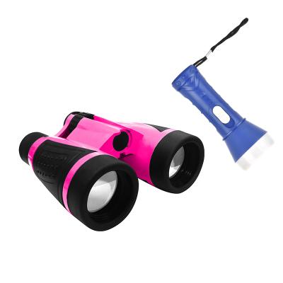 China Portable 3+ Outdoor Exploration Children Telescope Magnifying Glass Kids Cartoon Telescope Boys And Girls Science Experiment for sale