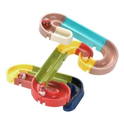 China Electronic Toy Summer Baby Splashing DIY Bath Set Track Suction Cup Slide Music Ball Bath Large Splashing Toy for sale