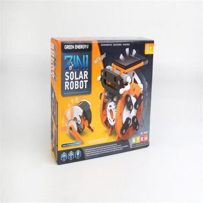 China Plastic Solar Powered Toys / Plastic DIY7 Birthday Gift Kids Science Experiment In 1 Six In 1 Small Robot Do for sale