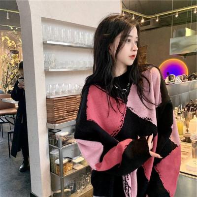 China Mailifu Custom Anti-wrinkle Sweater Autumn And Pullover Women Wholesale Printed Knit Sweater Tops Casual Women Cable Knit Sweater for sale