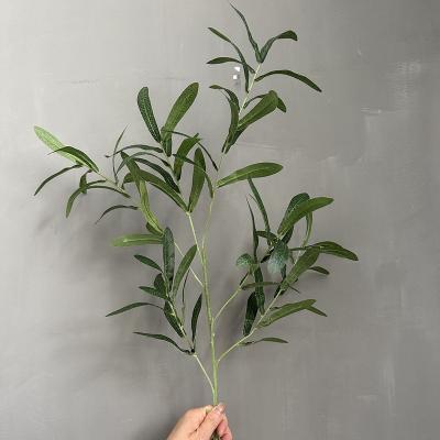 China Simplicity Artificial Plant Olive Leaf Greenery Ornament For Wedding Indoor Outdoor Backdrop Wall Party Decor for sale