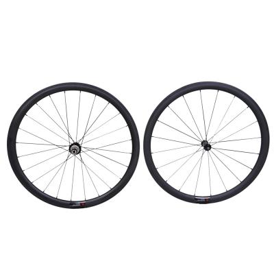 China Carbon Powerway R36 Hub And Sapim Spoke OEM Carbon Wheel Bicycle Wheels for sale