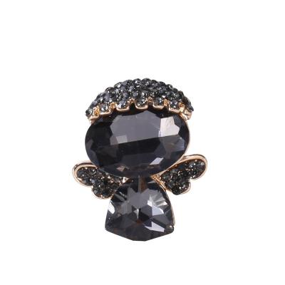 China ALLOY Fashion Crystal Rhinestone Angel Baby Hijab Pins Brooches for sale