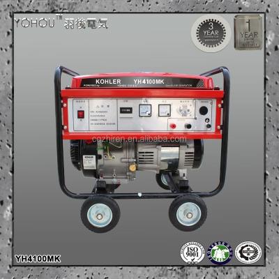 China Kohler Gasoline Generator 5.5 Hp 3kva With Wheel Kit 15L for sale