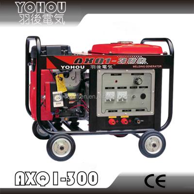 China cheap portable 200-400 amp gasoline welder generators AXQ1-300 for sale