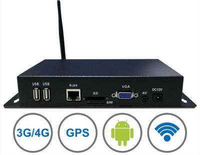 China Full HD1080P Digital Signage Media Player Support Android 4.4 WiFi / 3G / 4G / LAN for sale