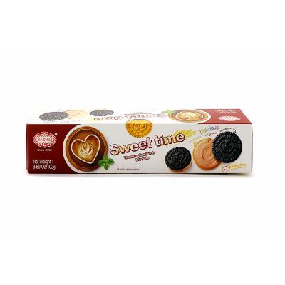 China Hot Sale Normal Sandwich Cookie with Tiramisu Cream Flavor Made in China (Tiramisu Sandwich Cookies) for sale