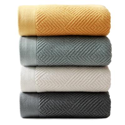 China Long-staple Child-Safe Cotton Hotel Household Household Thick Soft Absorbent Bath Towels For Adults And Children for sale