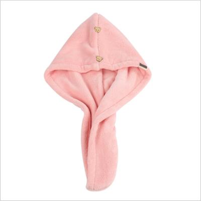 China Wholesale Kid Safe Thick Coral Wrap Double Layer Fleece Quick-drying Spa Towel For Women for sale