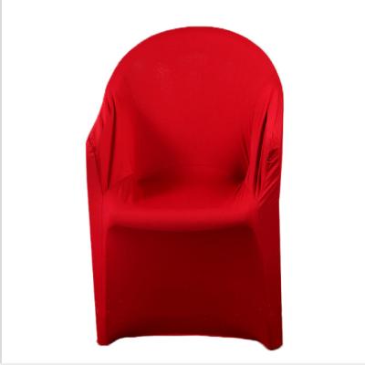 China Solid Color Durable Hot Selling Banquet Chair Wedding Chair Cover Elastic Plastic Spandex for sale