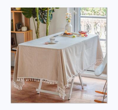 China Nordic Style Fringed Lace Dining Table Coffee Table Living Room Table Cloth Waterproof for sale