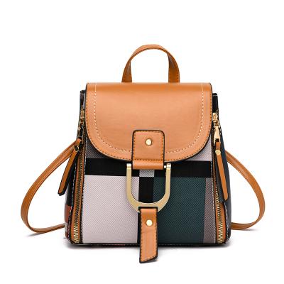 China Fashion Waterproof Women Backpack Girl Korean Style Strap School Backpack Daily Leather School for sale