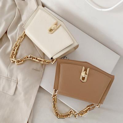 China 2021 new fashion women's purses luxury square chains cross body bags ladies leather handbags wholesale for sale