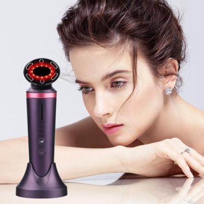 China Skin Tightening Customized RF EMS Home Use V Shape Face Beauty Device Professional Luxury Korean Tool Led Face Massager for sale