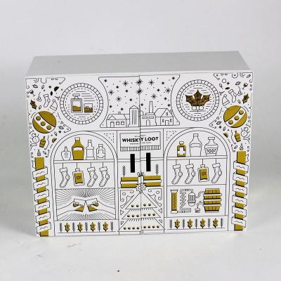 China Fashionable Custom Printed Gift Cardboard Advent Calendar Box Packaging for sale