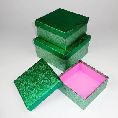 China Handmade Pure Color Square Christmas Gift Hot Sale Single Pile Box For Your Children for sale