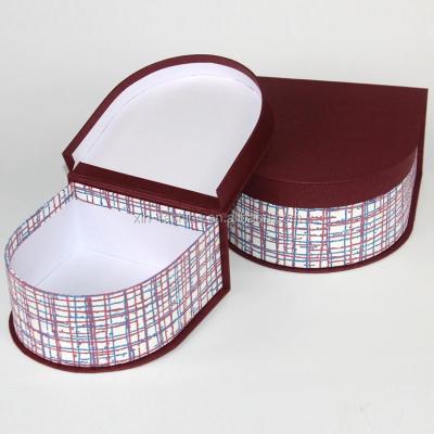 China Handmade Special Cardboard Half Round Shape Paper Gift Packaging Box With Lid for sale