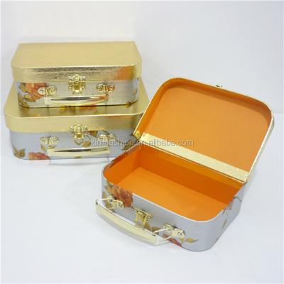 China Suitcase Handmade Paper Box For Gift Packing for sale