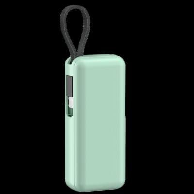 China Small beautiful 5000mah convenient type C lightning powerbank portable battery charger for iphone for sale