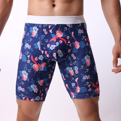 China Wholesale Anti-Static Printed Men's Boxer Briefs Polyester Underpants for sale