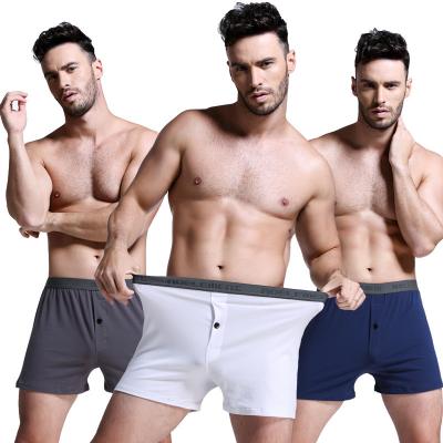 China Anti-Static Mens Boxer Briefs Arrow Pants Loose Plus Size Home Wear Underwear Men Cotton Boxer for sale