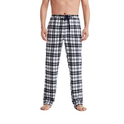 China Anti-Static Soft Cotton Pattern Mens 100% Pajamas Checkered Yoga Plus Pants And Trousers for sale