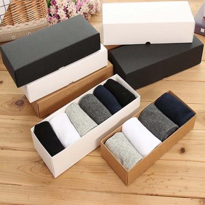 China Rectangle Customized Biodegradable Men's Biodegradable Box 3 Colors Paper Packaging Underwear Packaging Box for sale