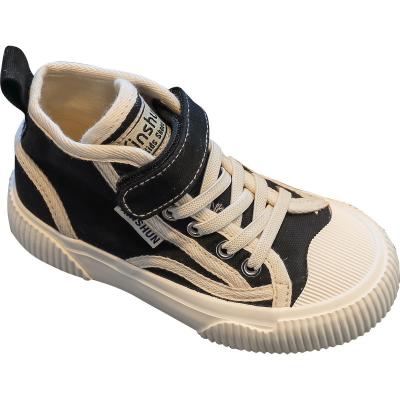 China Wholesale 2023 New Style Kids Girls Boys Educate Unique Soft High Top Casual Walking Canvas Kids Sports Sneakers Shoes 24-37 for sale