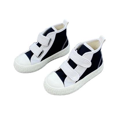 China Boys kids girls school casual walking sneakers unique fashionable soft canvas kids sports shoes wholesale KID-078 for sale