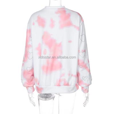 China New Spring QUICK DRY Women's Link Fashion Round Neck Long Sleeve Dye Sweater for sale