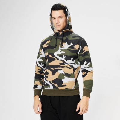 China Anti-wrinkle Camouflage Men Sweat Hoodie Anti Pill Casual Sports Wear Skin Friendly WY03 for sale