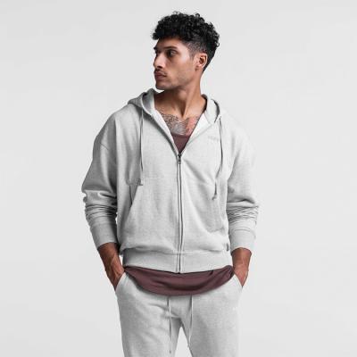 China Men Sweater Cotton Breathable Casual Sports Wear Plain Jogging Clothes Hoodie Zipper for sale